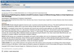 Annals of Vascular Surgery 2013